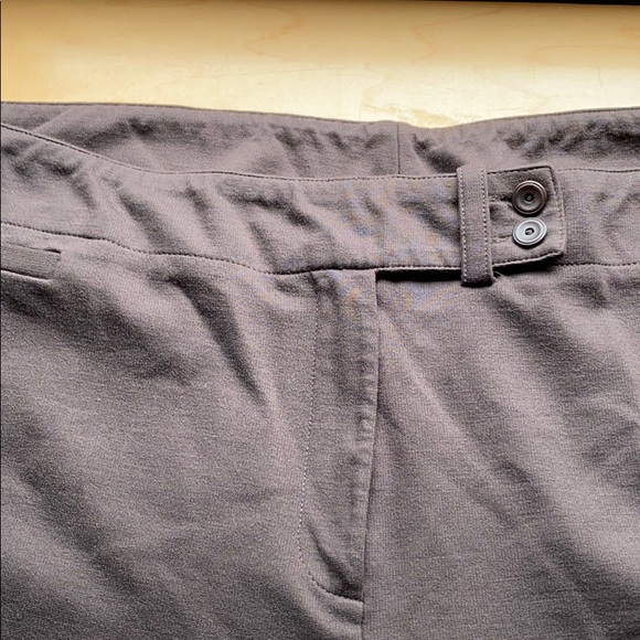 Eileen Fisher Brown Knit Dress Pants - Picture 5 of 6